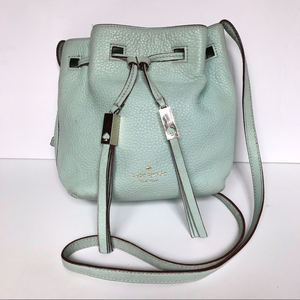 kate spade • grey street tiny cooper bucket bag